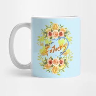 Floral Happy Father's Day Mug